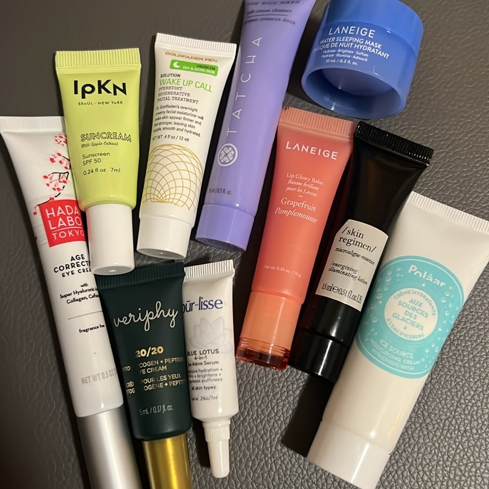 Skincare bundle mini / sample size products, brand new